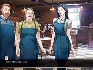 Das rothaarige hentailuder lässt sich die Netzstrumpfhose spielen