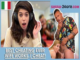 Meine Frau bearbeitet meinen Schwanz in der Küche