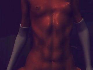 Die geile Asiatin mit den dicken Titten kümmert sich um den Schwanz des Arztes